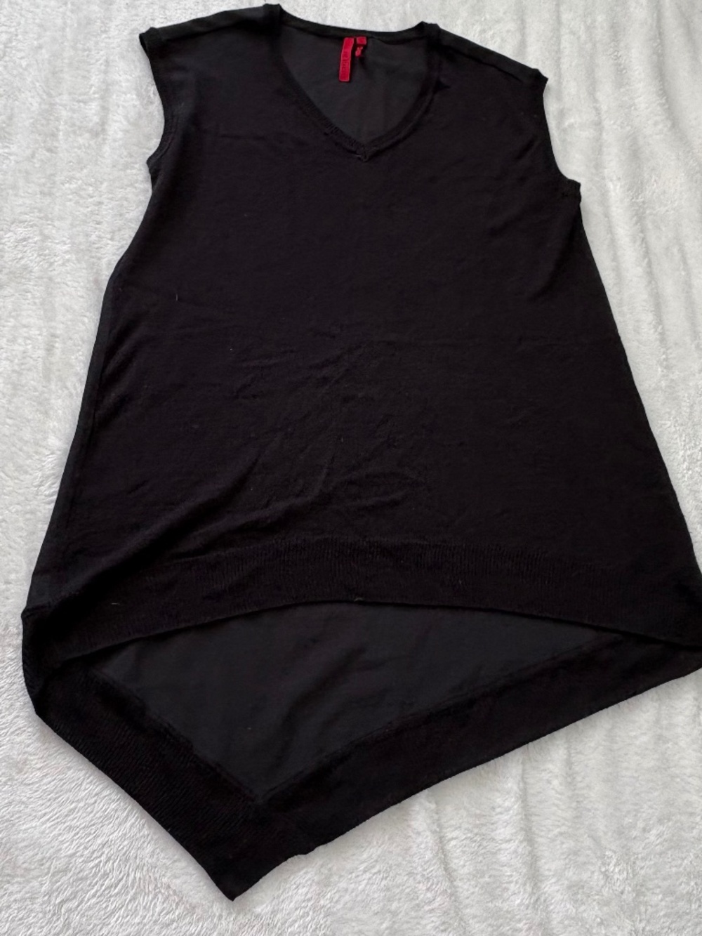 Love Scarlett Tank Top Women’s Small Black Business Casual Asymmetrical Tank